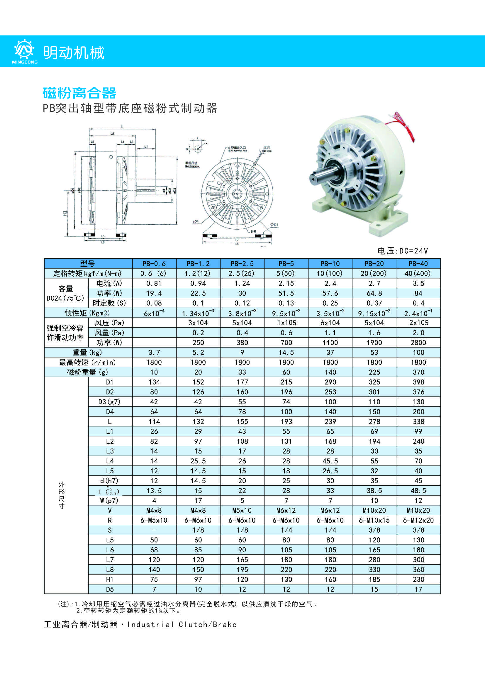 PB突出轴型带底座磁粉式制动器.jpg